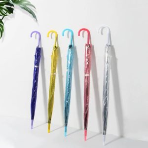 Umbrella (Souvenir) - White Green Colour w/ Logo - Customable